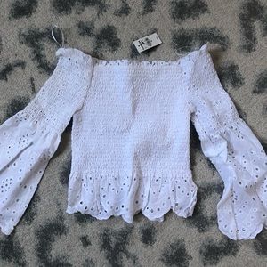 NWT Express White Blouse XS